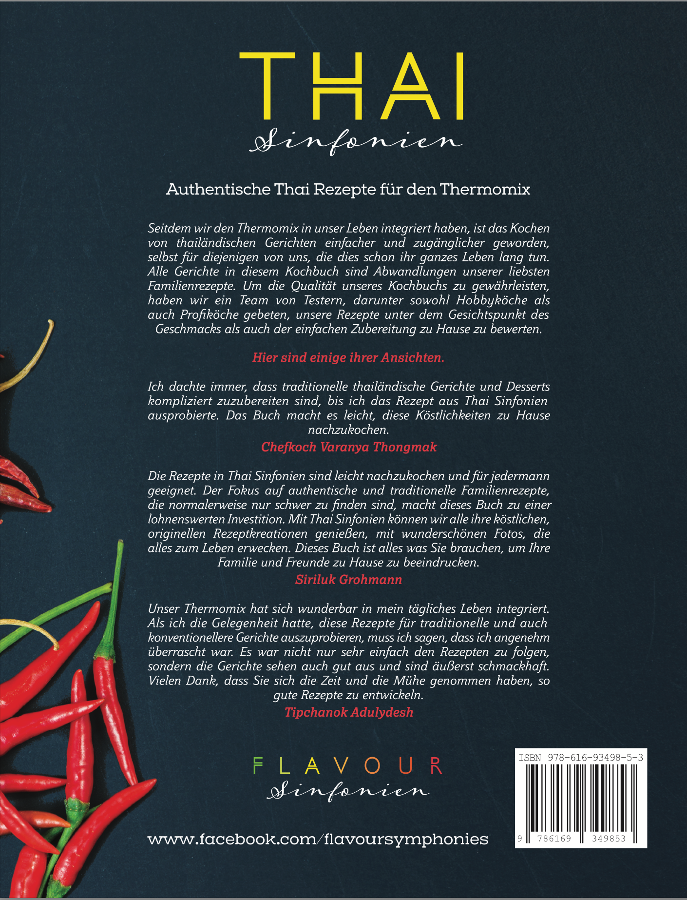 THAI Sinfonien (paperback in German language) for US, CAN, UK, EU, Aus delivery