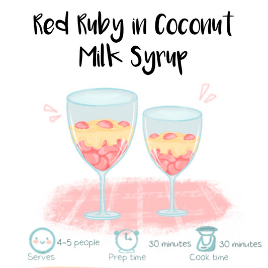 Red Ruby in Coconut Milk Syrup